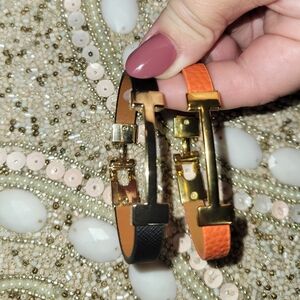 Faux leather bracelets